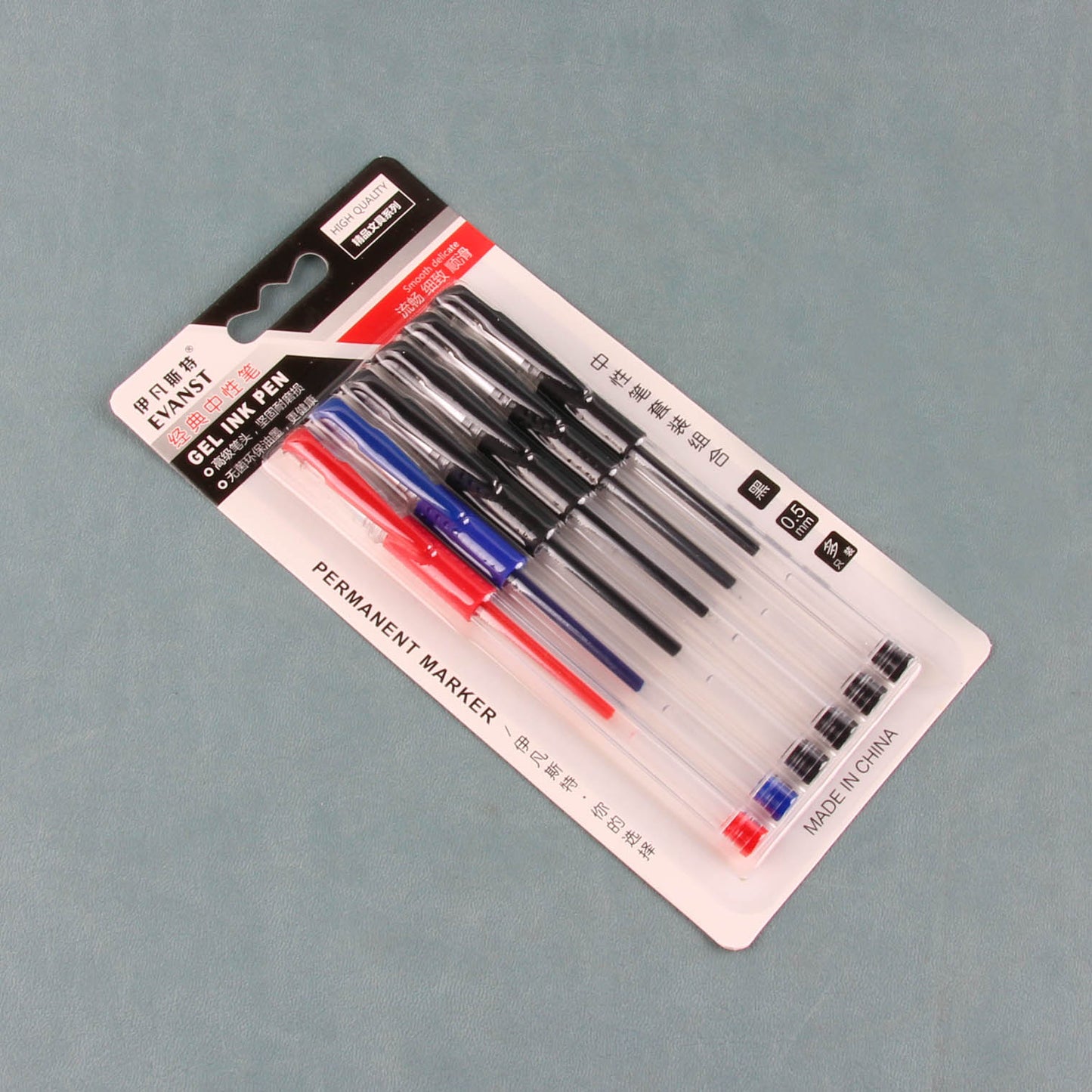 Yifansi 6 Gel Pens (Red, Black and Blue) M.82
