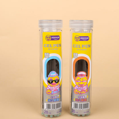 20pcs XX-8013 Black Needle Tip Pen Refills 0.5mm No Ink Leakage Neutral Pen Replacement M.82