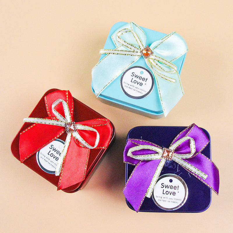 Iron Box Flower Square Gift Box (Random) M24