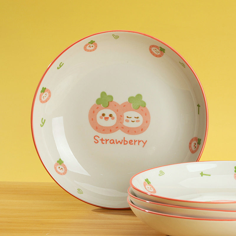 Mingxin 8-inch Ruyi Plate (Strawberry) M.18