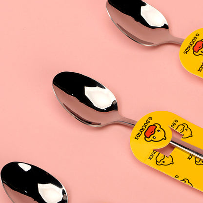 H03 Little Yellow Duck Korean-style Pointed Spoon M.66