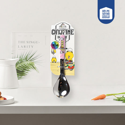 TF - 2113 304 Stainless Steel Small Flower Rabbit Round-Tip Spoon M.66 JPDB