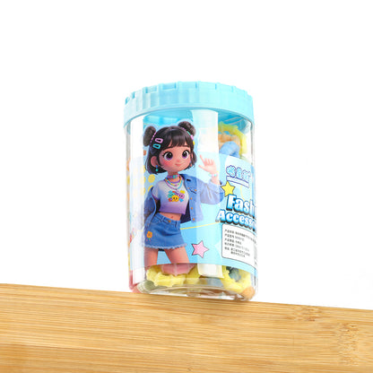 M42 MXM-130 Bucket-Packed Colored Sectional Towel Scrunchies (110 Pieces)