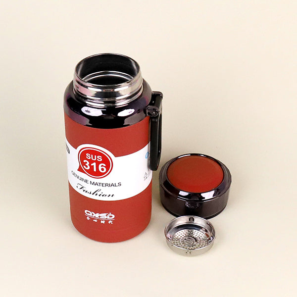 800ml Diamond Textured Lanyard Vacuum Thermal Insulated Mug - Model QXSD5320 M.26 JPDB