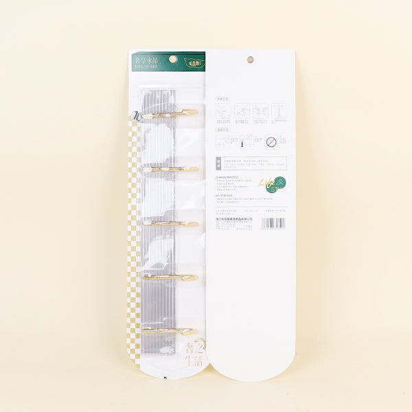 Model 150 Accessible Luxury Acrylic Rectangular Adhesive Hooks (5 Rows) M.16 JPDB