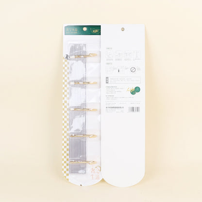 Model 150 Accessible Luxury Acrylic Rectangular Adhesive Hooks (5 Rows) M.16 JPDB