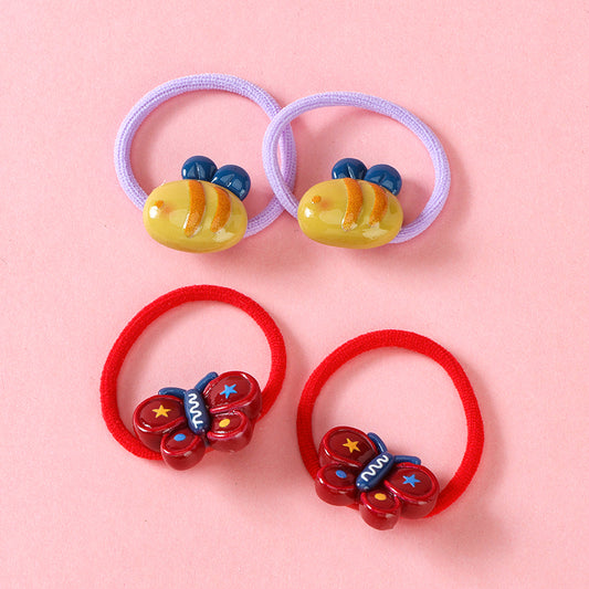 M42 Boxed New 4 Cartoon Kids' Hair Ties