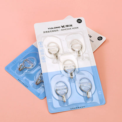 Yulong Model 8050 Adhesive Hooks - 5 Pcs Oval Shape M.16