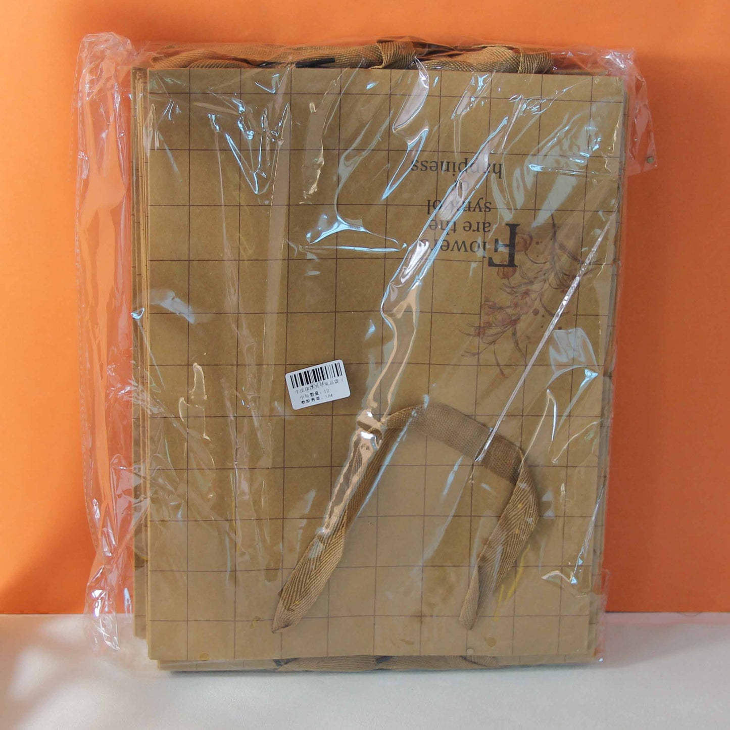 Large-sized cowhide printed gift bag (vertical) - random M24 M.73