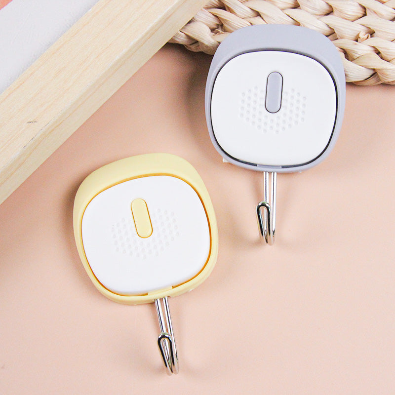 Ganchos adhesivos Qiaoxiaoya modelo 9238 - 3 piezas, diseño cuadrado con bloques de color, M.16 