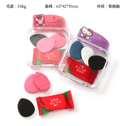 MX-019 Compressed Towel and Thumb Puff Set (1+3) M.51