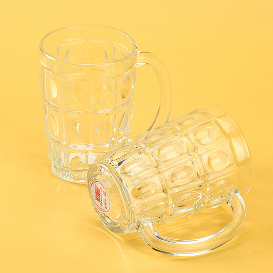 Model ZB33 Pineapple - Shaped Glass Handle Cup (High - Foot 370ml) M.17