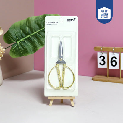 4243 - 2 Decorative Dragon and Phoenix Scissors for Wedding & Grand Opening M.35 JPDB