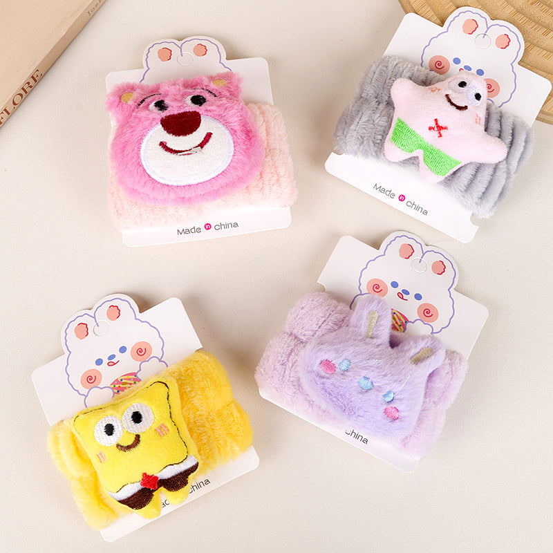 Pulsera de peluche con dibujos animados para lavarse la cara (doble propósito) M.50 