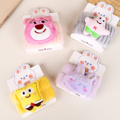 Pulsera de peluche con dibujos animados para lavarse la cara (doble propósito) M.50 