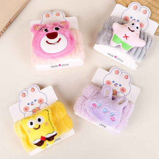 Pulsera de peluche con dibujos animados para lavarse la cara (doble propósito) M.50 