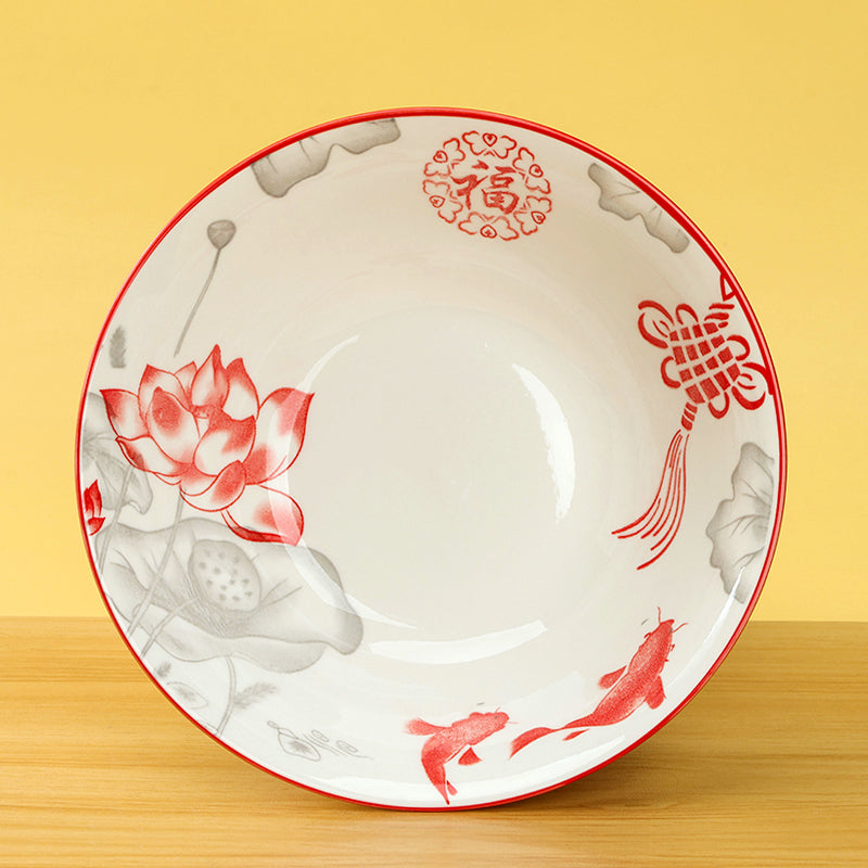 7-inch Mingxin Dou Bowl (Random Flower Pattern) M.66 JPDB