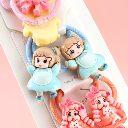 M42 Long Strip Resin Girls' Hair Elastics (2 Pieces)