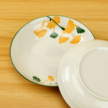 Yongfeng 7 - inch Fruit Platter (with the Pattern of Lucky Apricots) M.66 JPDB