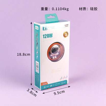 1.2m Retractable Frosted 3-in-1 Data Cable - Model K04 A12JPDB