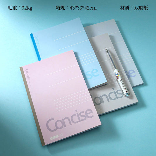 B557 Morandi Office Notepad 4 Soft Colors 12.5*18cm 85g Thick Paper for Meeting Notes M.81