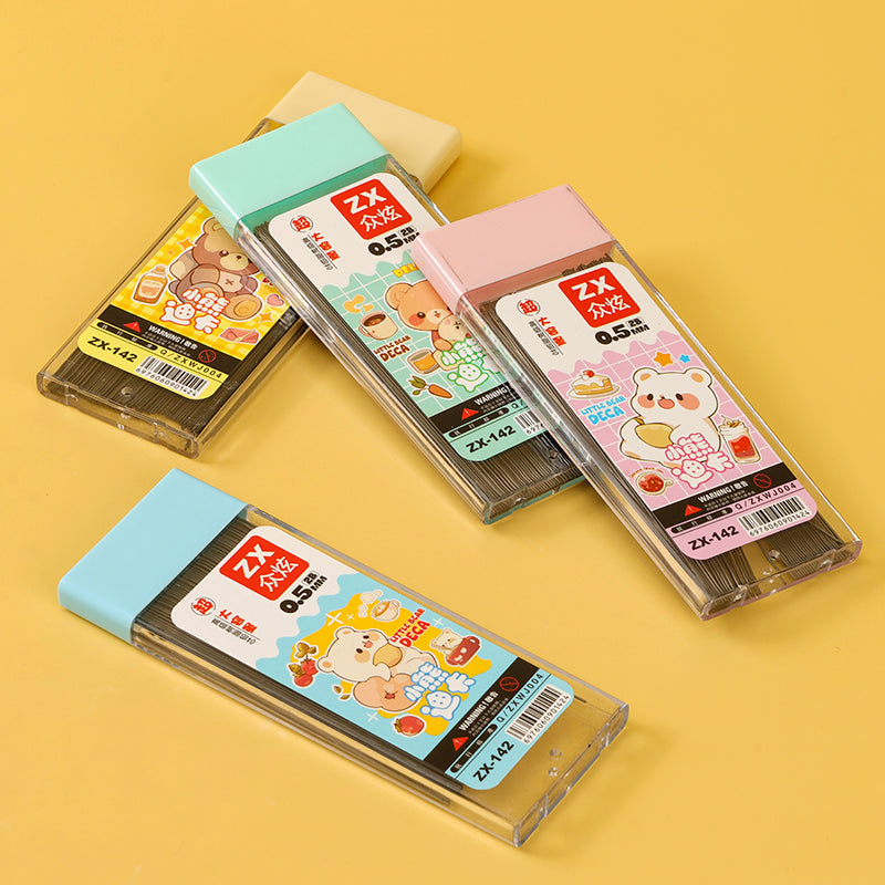 Zhongxuan 142 0.5mm Pencil Refills 100pcs Break-Resistant Smooth Writing Student Supplies M.82