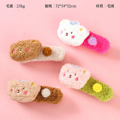 M42 Large - sized Plush Cake - shaped Little Bear Duck - bill Clip