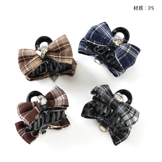 M42 Boxed Small Claw with Crystal Accessory & Plaid Bow Tie