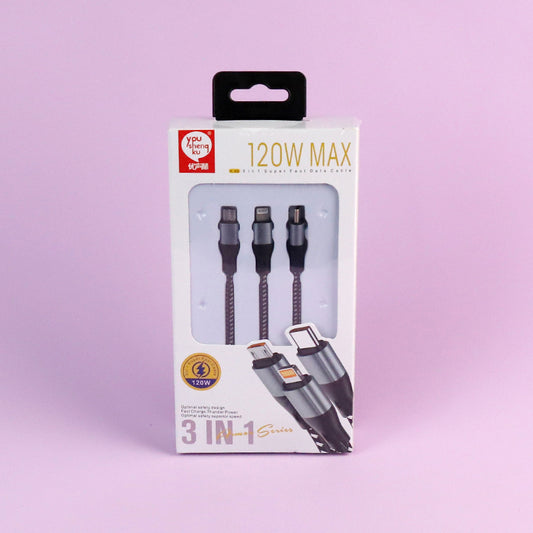 Cable de datos 3 en 1 - Modelo K-86 A12 JPDB 