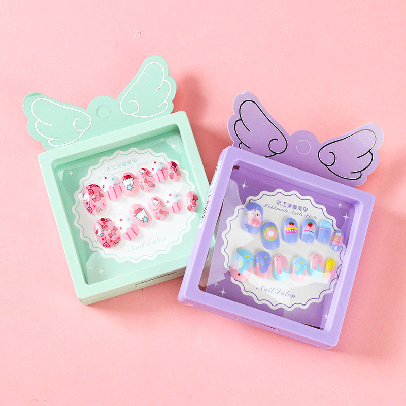 184 Xiaoniu Youchuang-1 Children's Printed Fake Nails M.52