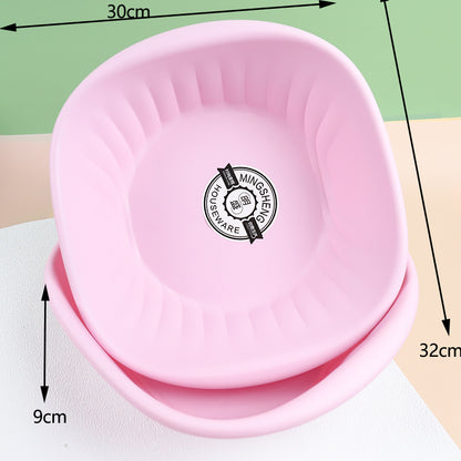 803 square-shaped colored striped basin M.19