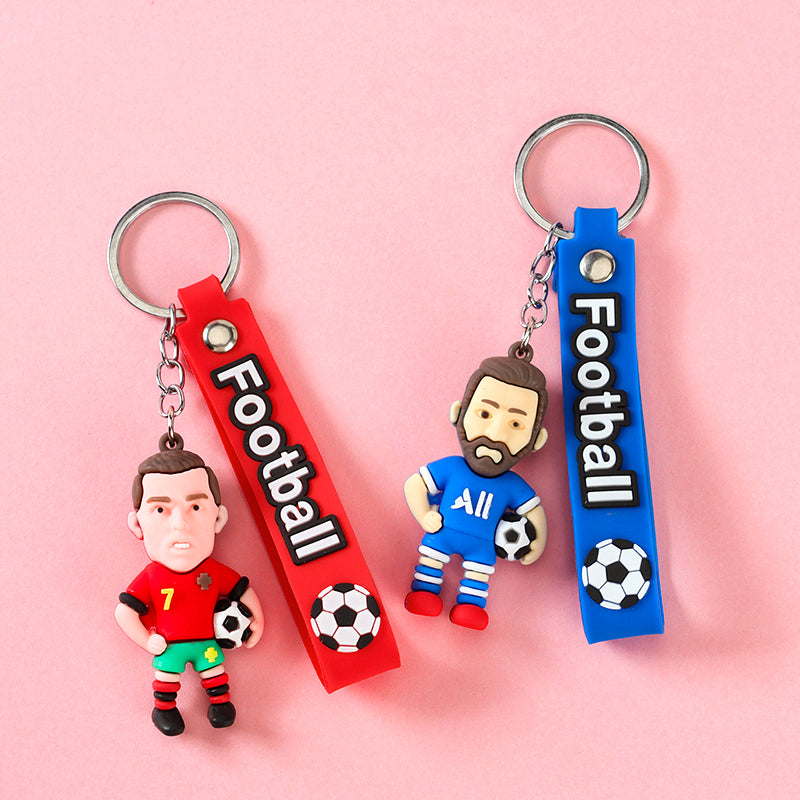 Football Star Charm with Ribbon - Sports Pendant M.41 M.46 M.72