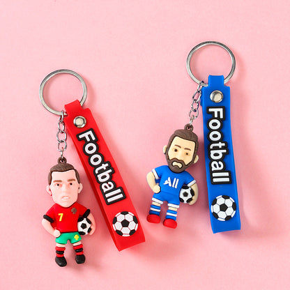 Football Star Charm with Ribbon - Sports Pendant M.41 M.46 M.72