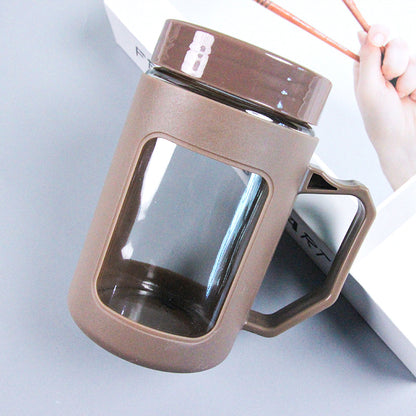 Colored Business - style Glass Mug with Handle M.17