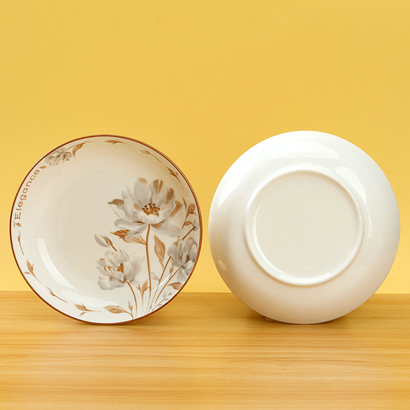 7 - inch Printed Cheese Plate (with an Elegant Pattern) M.66 JPDB