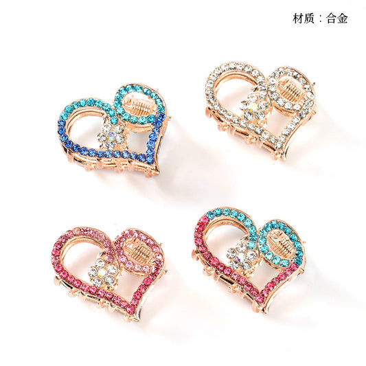 M42 Heart - shaped Rhinestone Small Claw