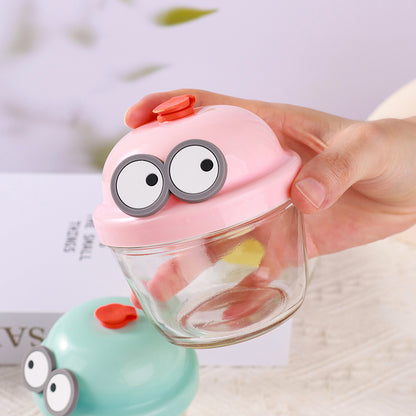 Cartoon - themed Chubby Glass Water Cup (210ml) M.17