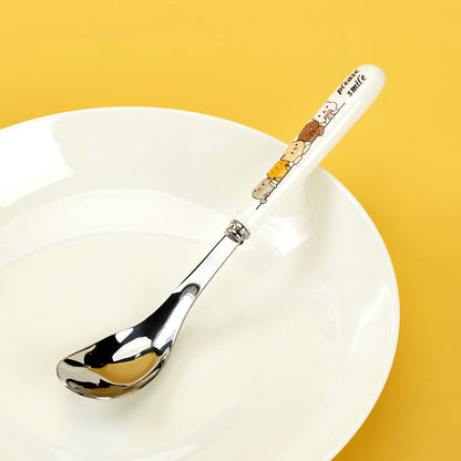 Ceramic Yuanbao-shaped Spoon M.66