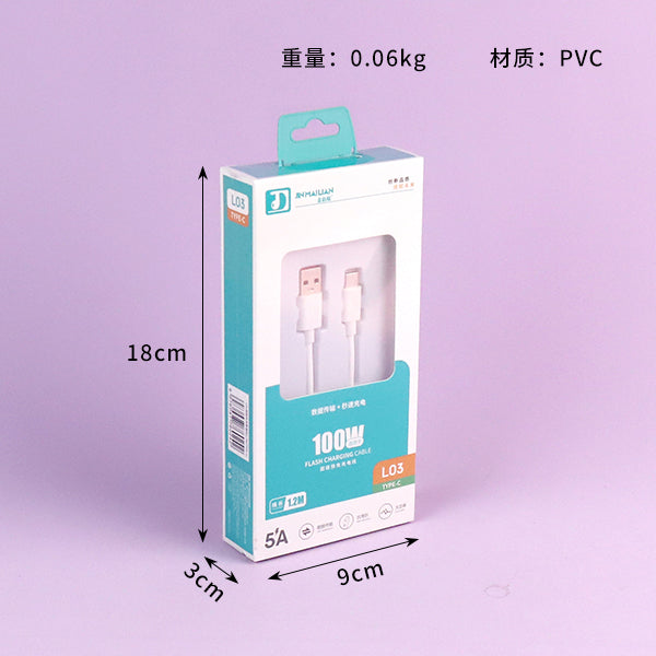 Cable de datos tipo C de 1,2 m - Modelo L03 A12 JPDB 