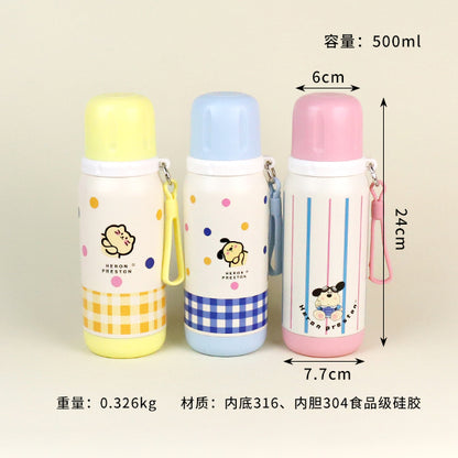 500ml Cartoon Bullet-shaped Vacuum Thermal Insulated Mug - Model YSM8008 M.26 JPDB
