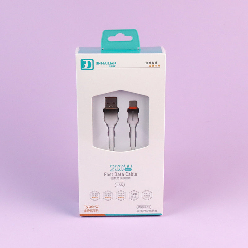 1.2m Full Protocol Chip Type-C Data Cable - Model L53 (Huawei Compatible) A12JPDB