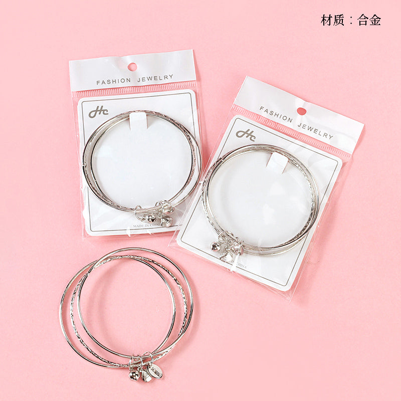 Three Lives Three Worlds Bell Charm Bangle  M.43