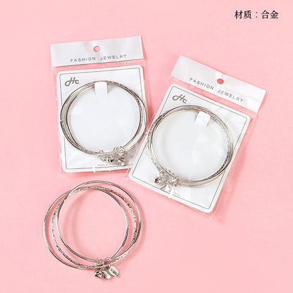 Three Lives Three Worlds Bell Charm Bangle  M.43