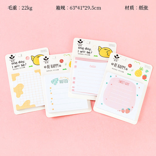 Cartoon Mixed Sticky Notes Multiple Animal/Anime Designs Strong Adhesion School Book Marking Office Use M.81