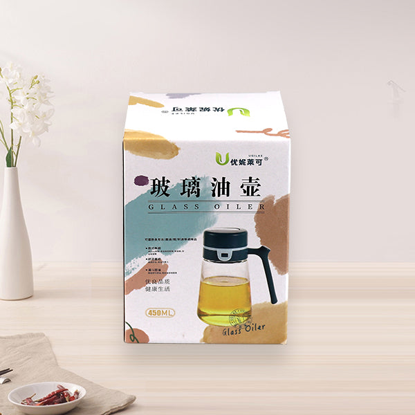 2062 Automatic Flip Glass Oil Dispenser (450ml, Small) M.69 JPDB