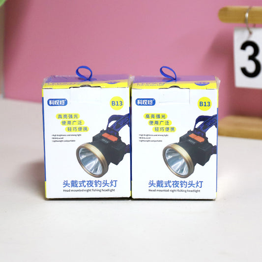 B13 Outdoor Night Fishing Head-Mounted Light - Multi-Mode Dimming USB Fast Charging Waterproof Fogproof M.91 JPDB M.91 JPDB