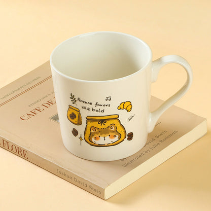 C781 Ceramic Cup with Decal (Flower Pattern Random) M.18