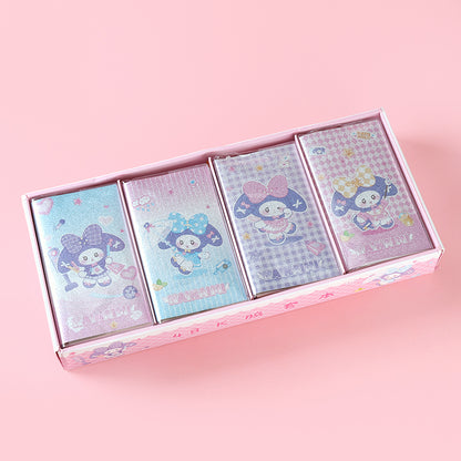 XX-48033 Nainaimee Glitter Glue-Bound Notebook Sparkle Cover School Office Journal M.81