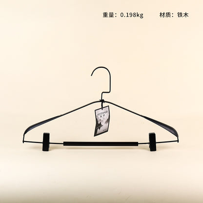 Model 217 Iron-Wood Clothes Hanger with Clips M.15 JPDB