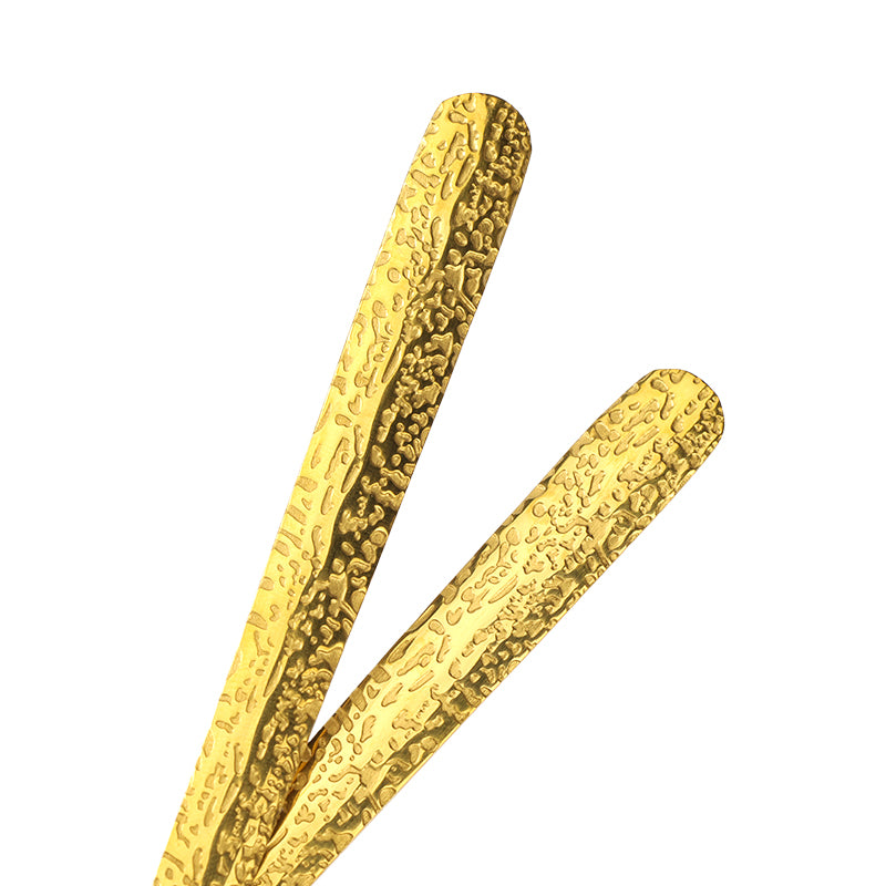 410 Dragon Scale Pattern No.2 Square-Head Spoon (Gold-Plated) M.66